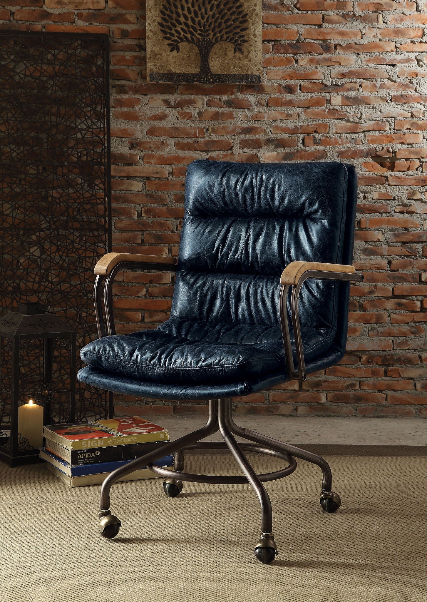Harith - Retro Top Grain Office Chair