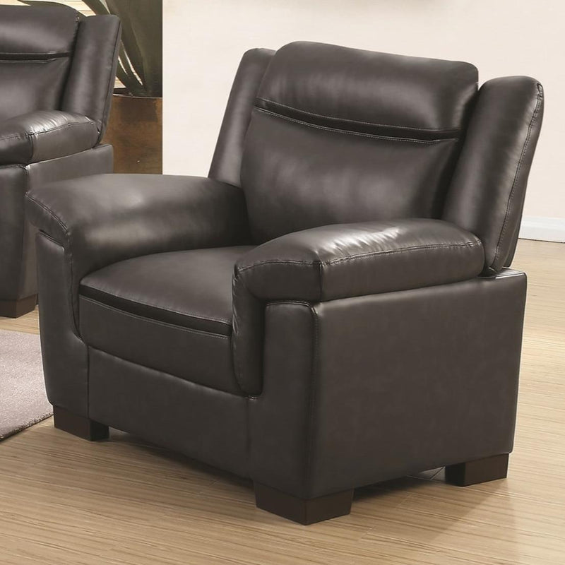 Coaster Furniture Arabella Stationary Leatherette Chair 506593 IMAGE 1