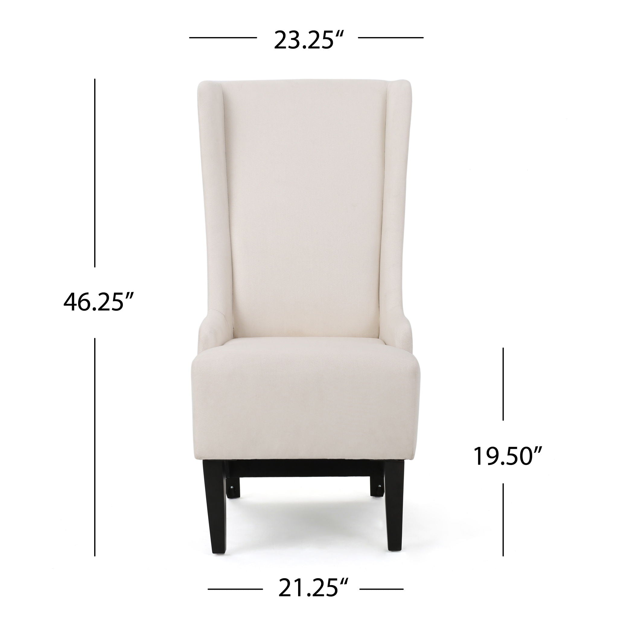 Alight - Upholstered Dining Chair With High Back And Birch Wood Legs (Set of 2)
