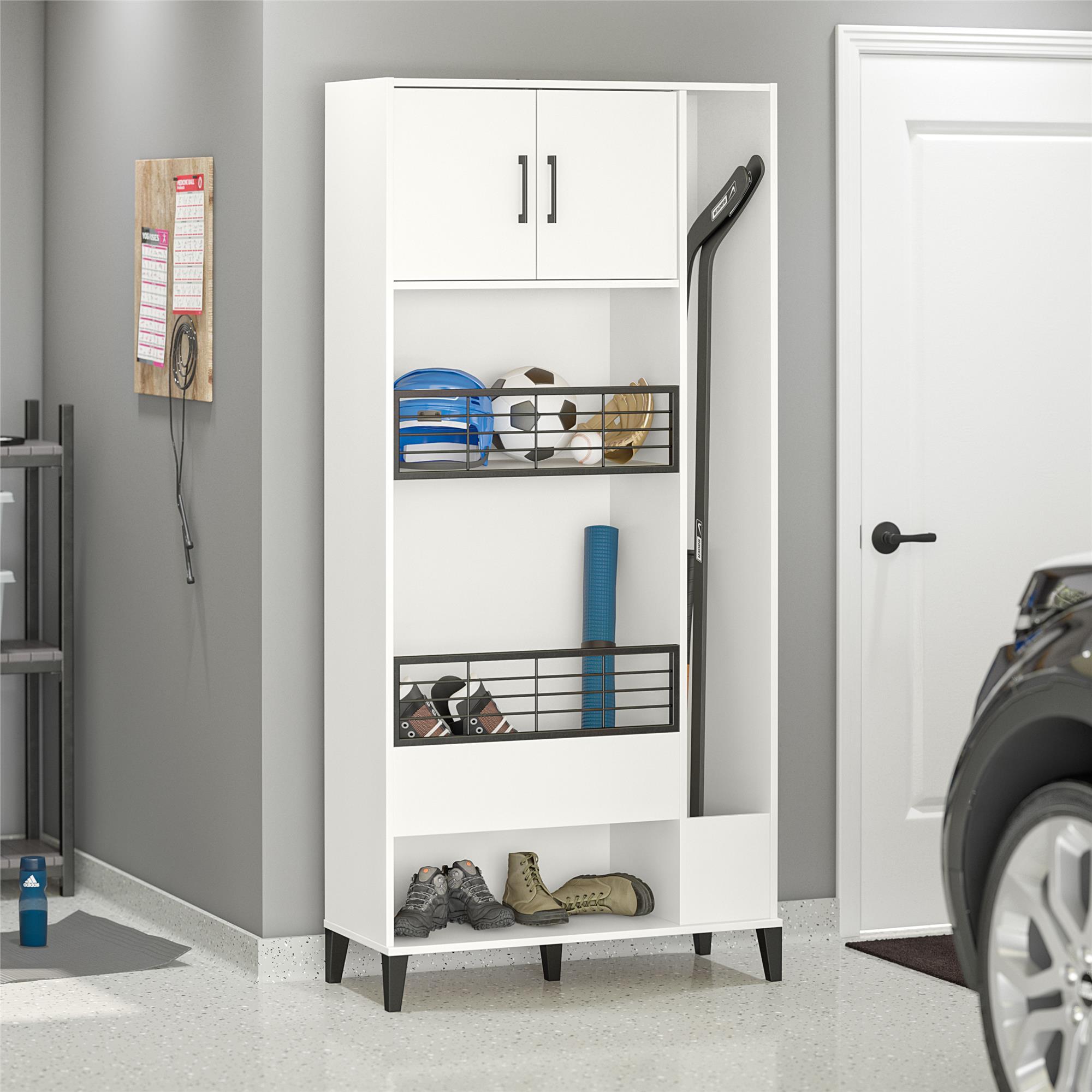 Sports Storage Cabinet - White