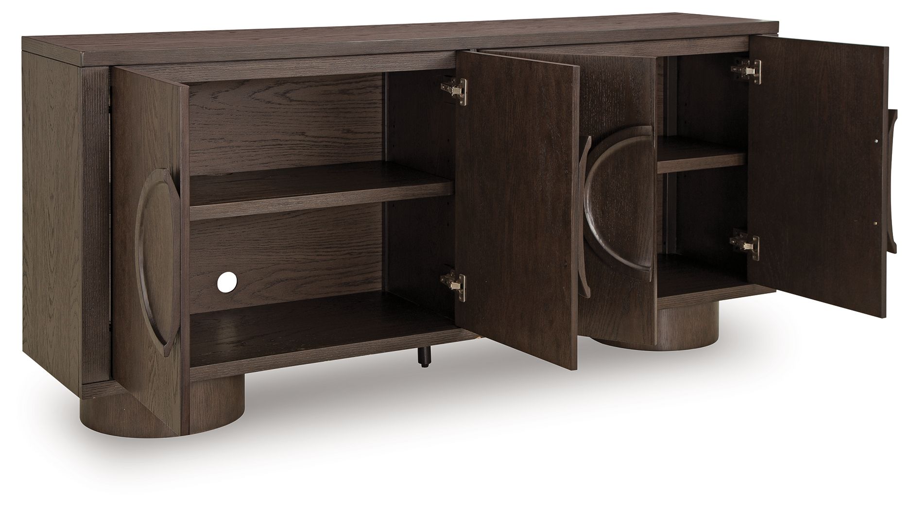 Veeda - Accent Cabinet - Dark Brown