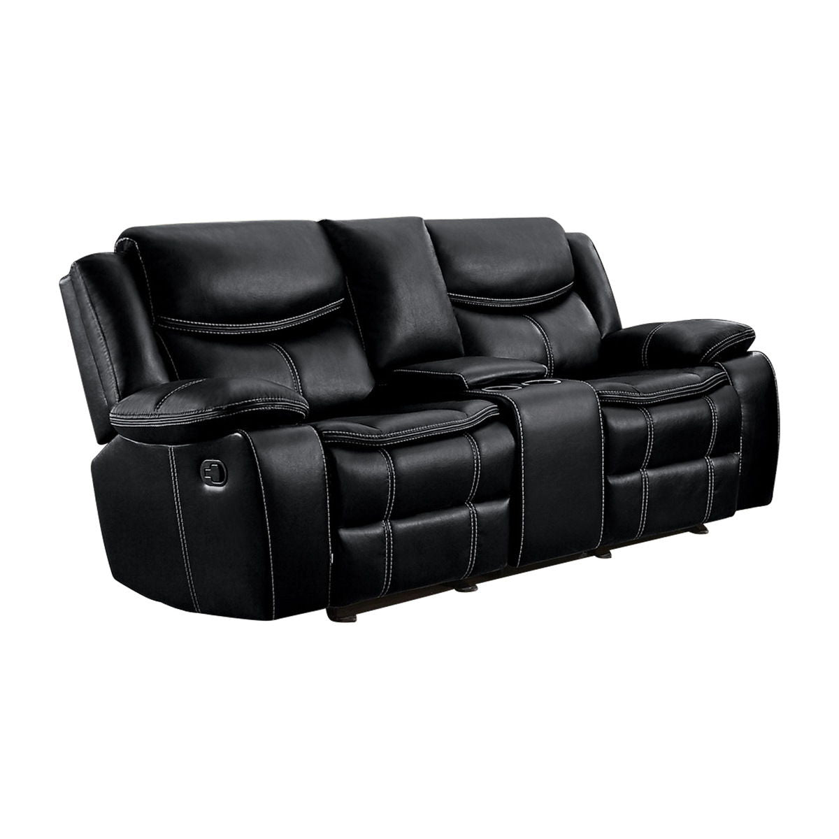 Bastrop - Double Glider Reclining Loveseat With Center Console