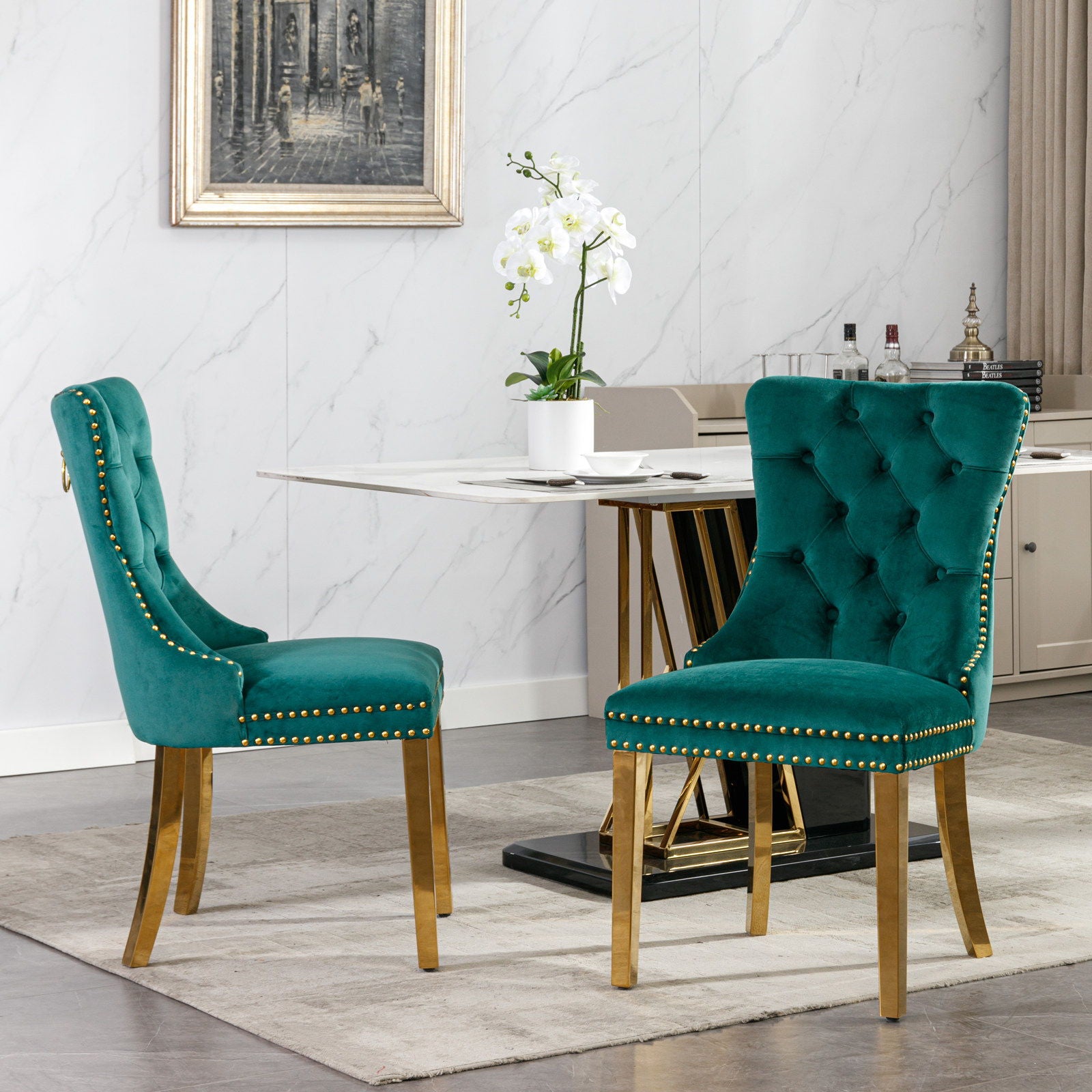 Nikki - Modern, High-End Tufted Dining Chair (Set of 2)