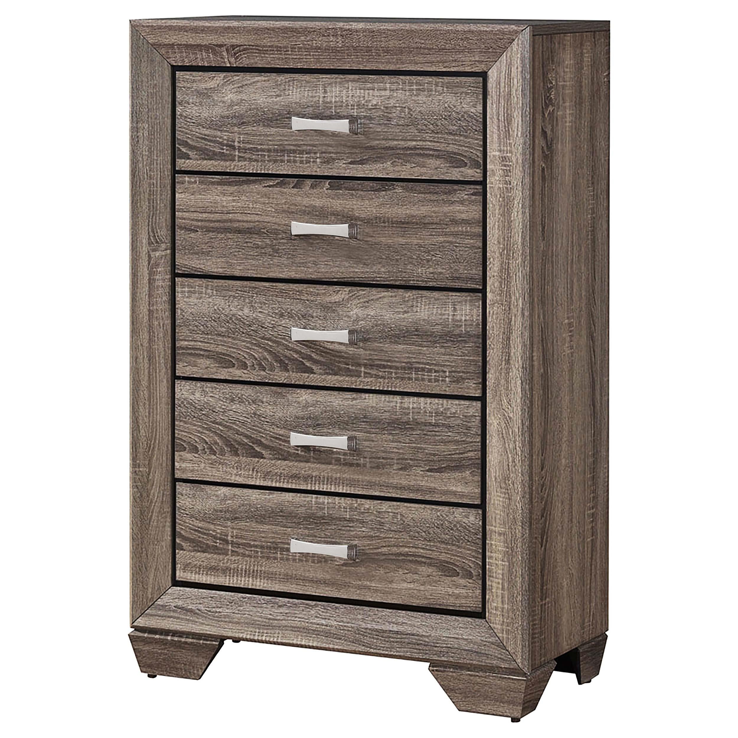 Diamond Modern Furniture COA Kauffman 5-Drawer Chest 204195 IMAGE 3