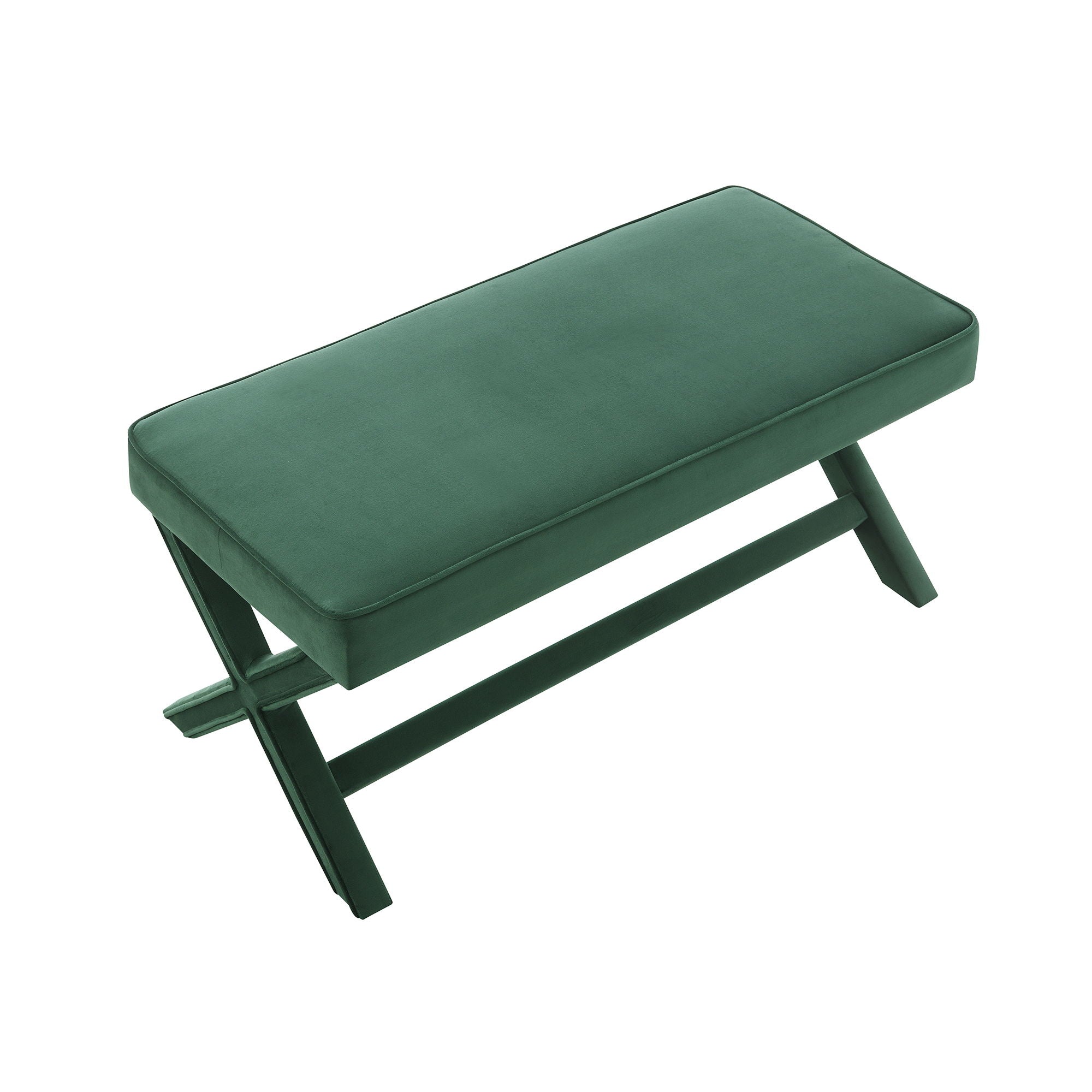 Comfort Double Bench Upholstered With X Crossed Legs