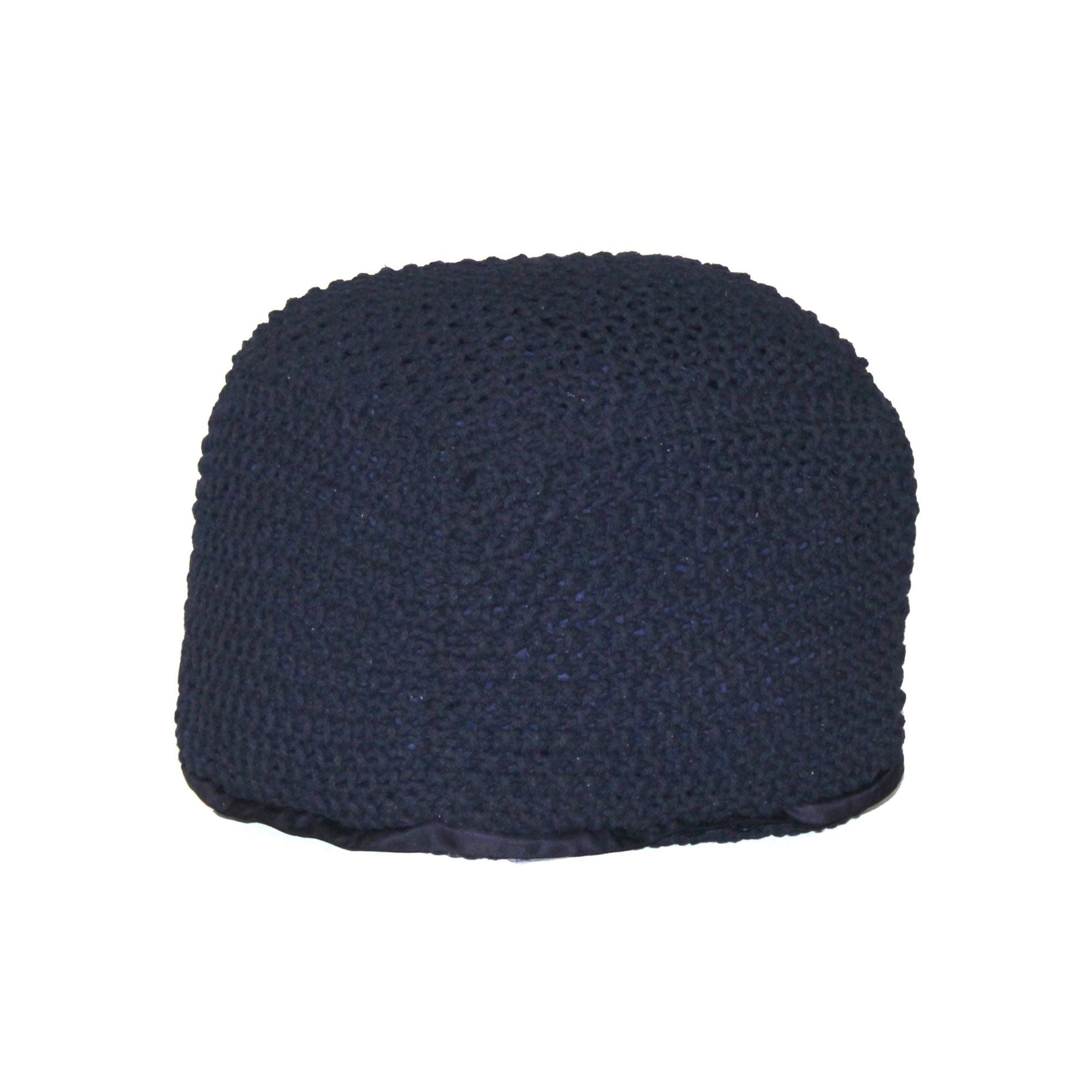 Semi Rounded Pouf, Cable Knitted, Perfect Seating