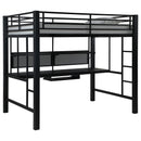Avalon  Workstation Loft Bed Black