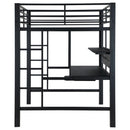 Avalon  Workstation Loft Bed Black