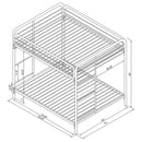 Morgan Metal  Over  Bunk Bed Black