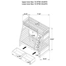 Ashton 2-drawer Wood  Over  Bunk Bed