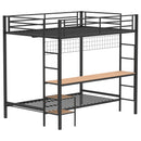 Campus  Workstation Bunk Bed Matte Black