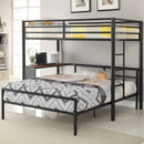Fisher  Over  Workstation Loft Bed Set Gunmetal