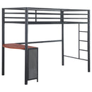 Fisher  Workstation Loft Bed Gunmetal
