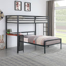Fisher  Workstation Loft Bed Gunmetal