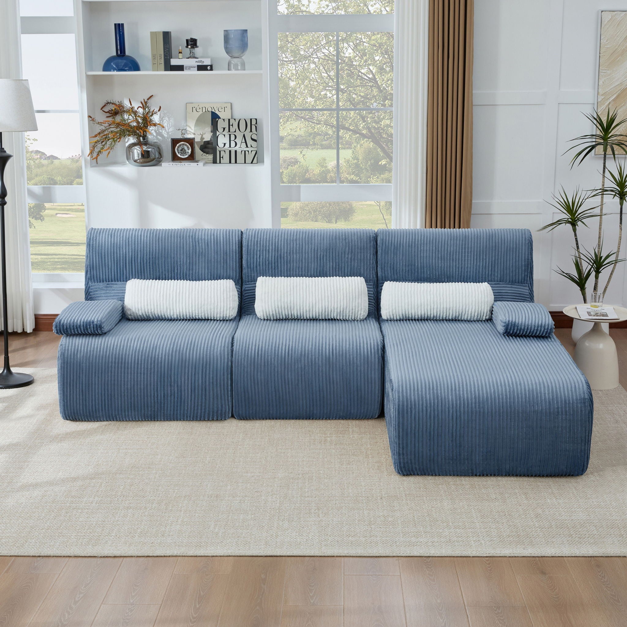 Oversized Sectional Sofa, Living Room Seating With Modular Design