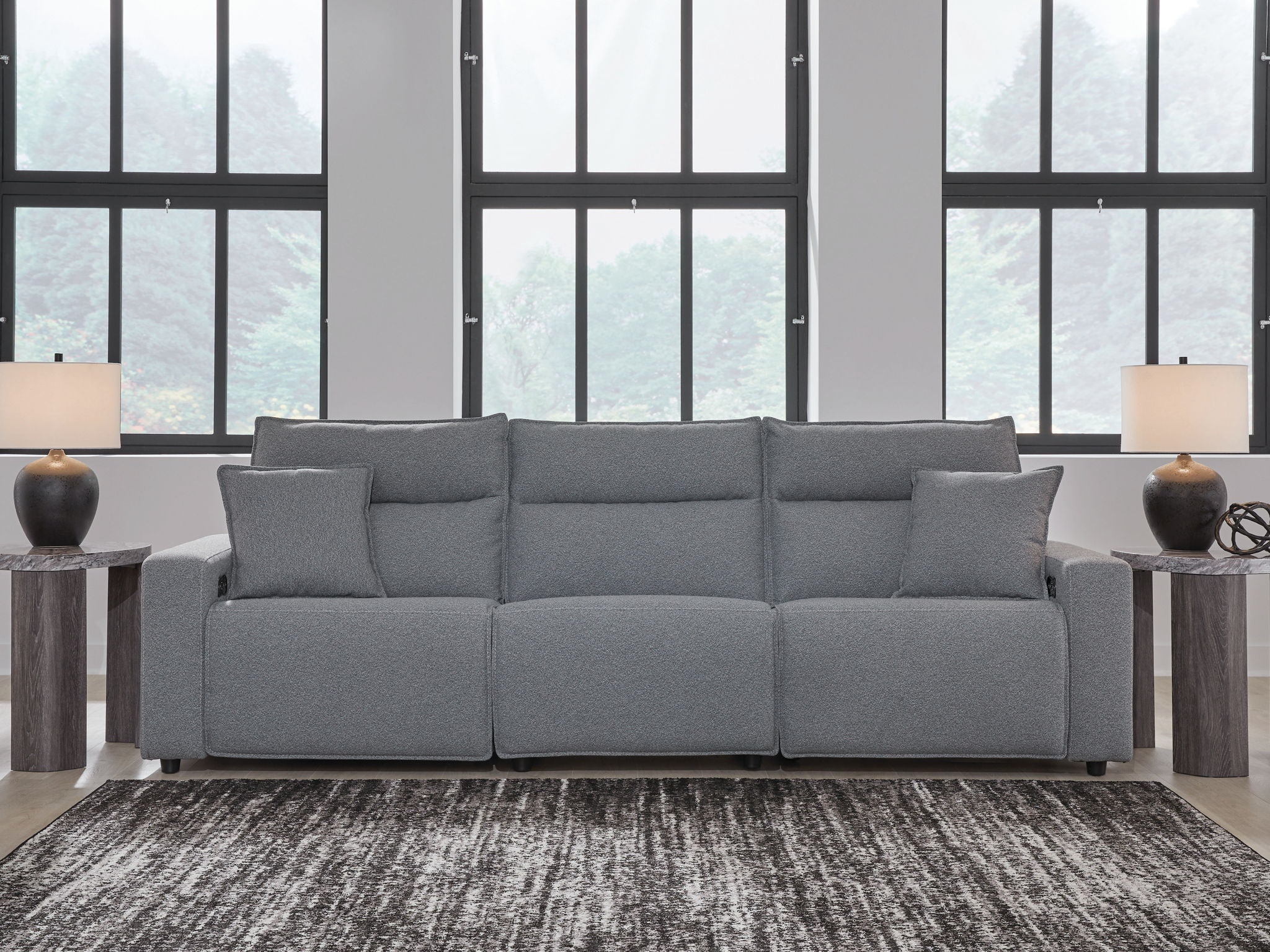 ModMax II - Salt And Pepper - Reclining Sectional