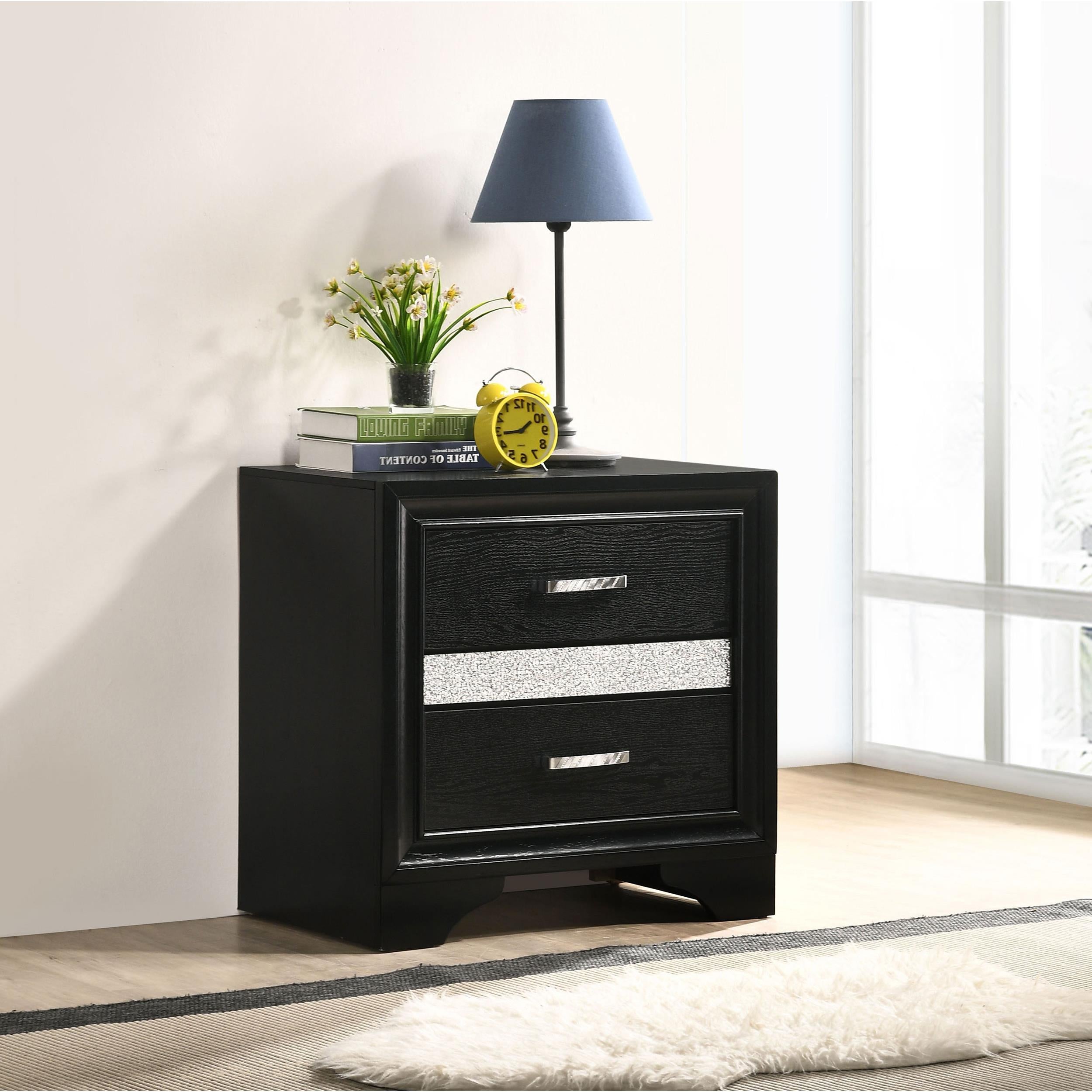 Diamond Modern Furniture COA Miranda 2-Drawer Nightstand 206362 IMAGE 9