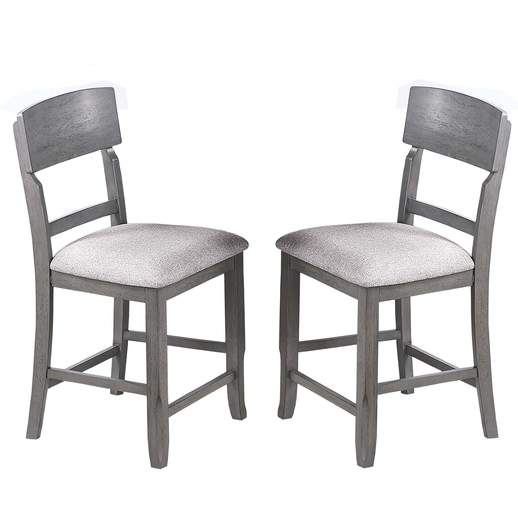 Contemporary Counter Height Dining Set With Built In Lazy Susan