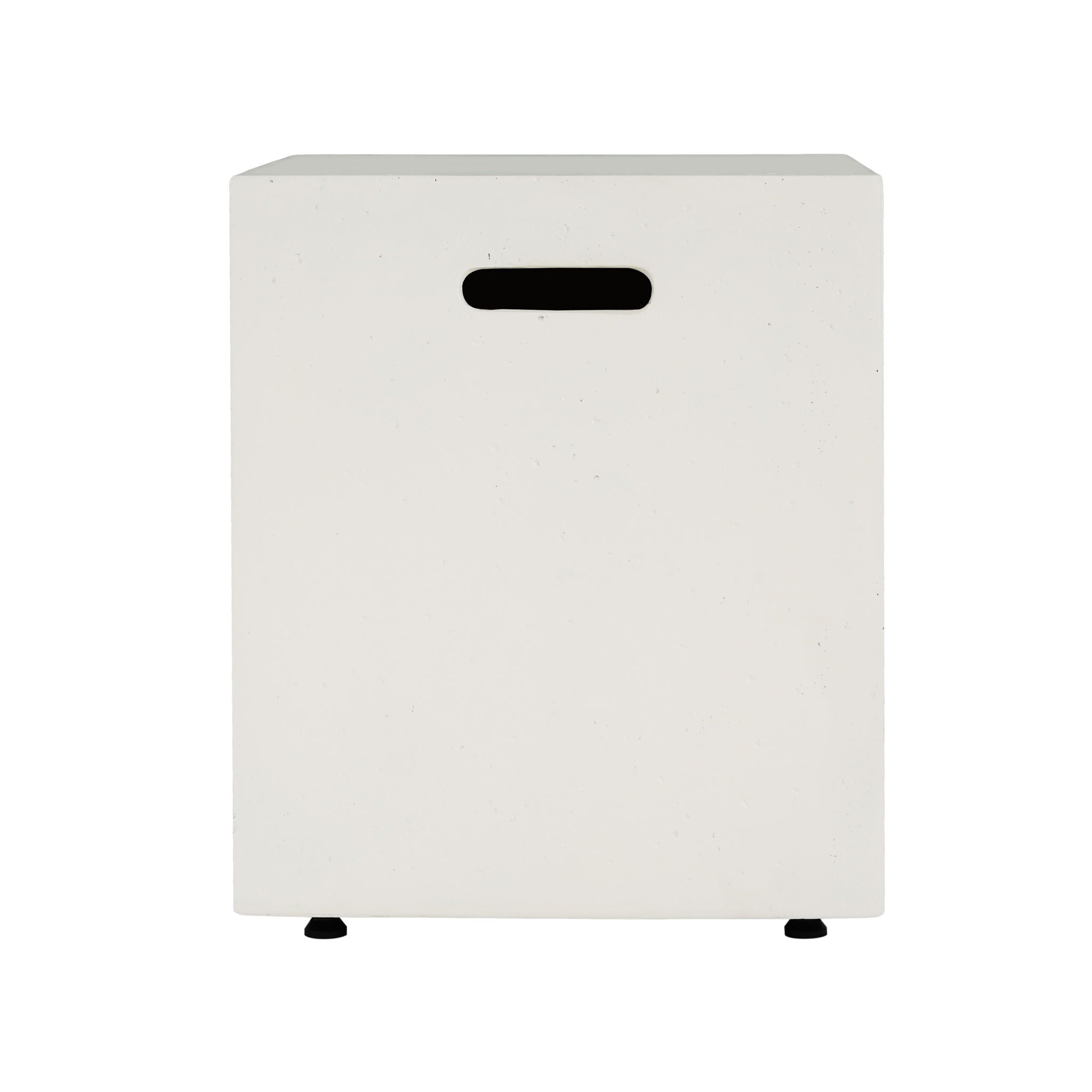 Modern Tank Holder Side Table With Smooth Concrete Surface