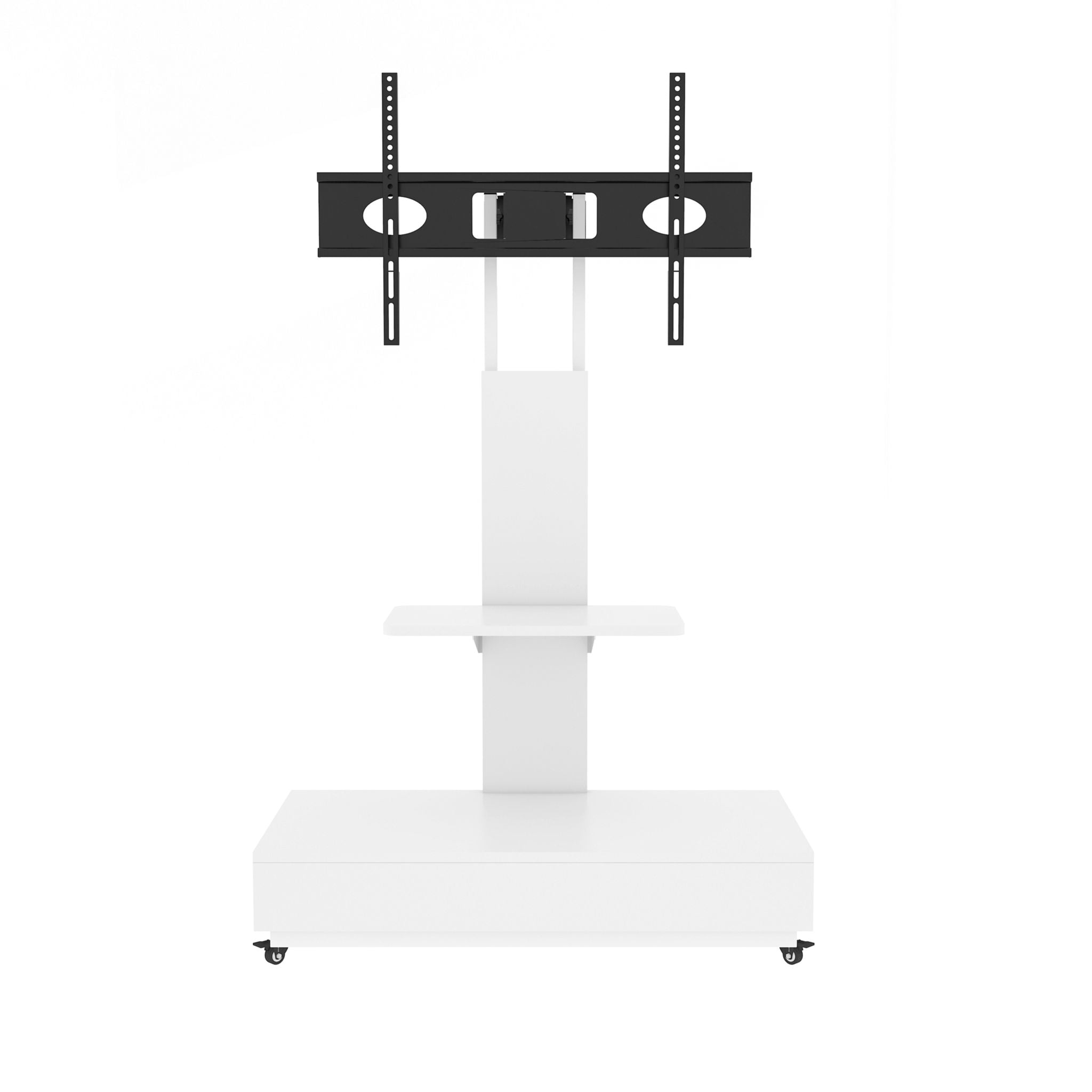 Adjustable Height Mobile TV Cart