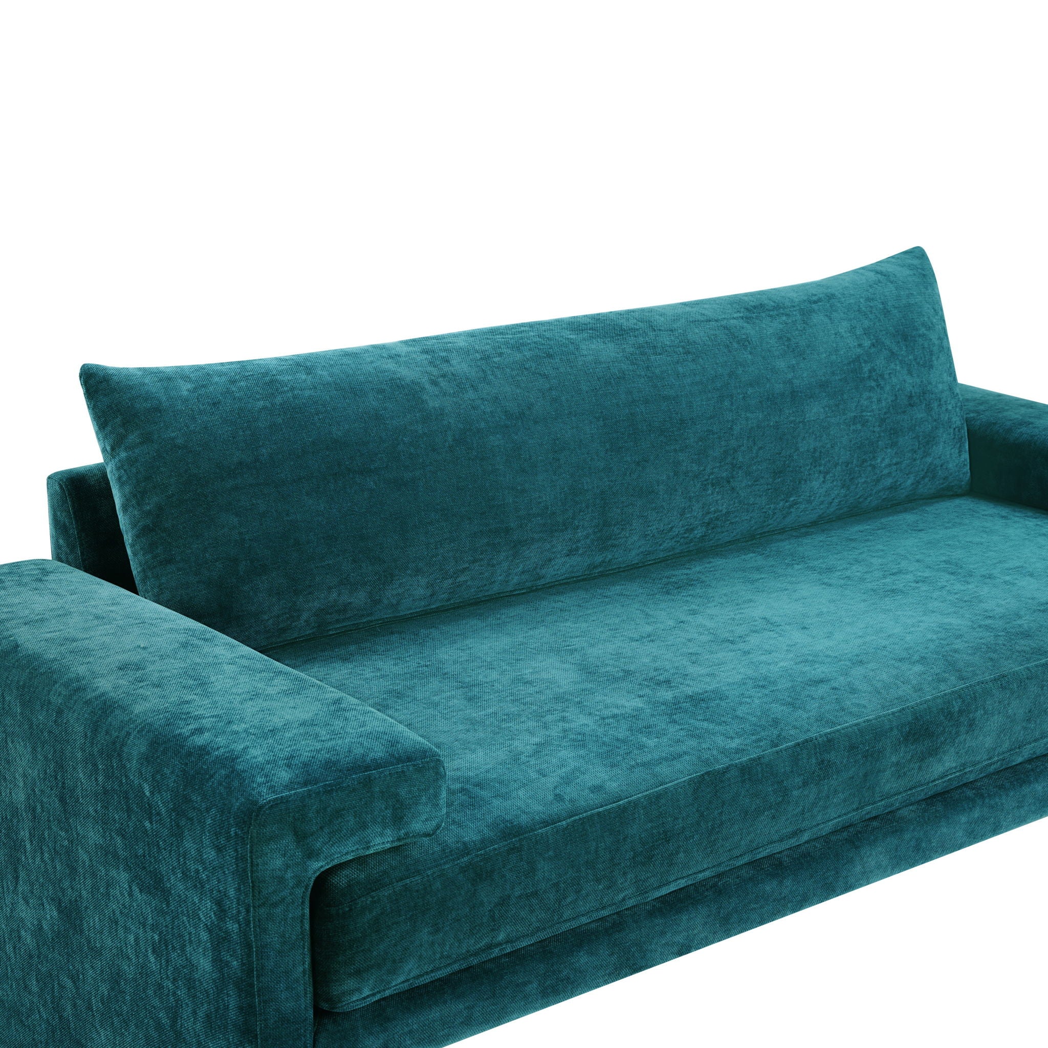 Upholstered 3 Seater Sofa With Wide Armrests