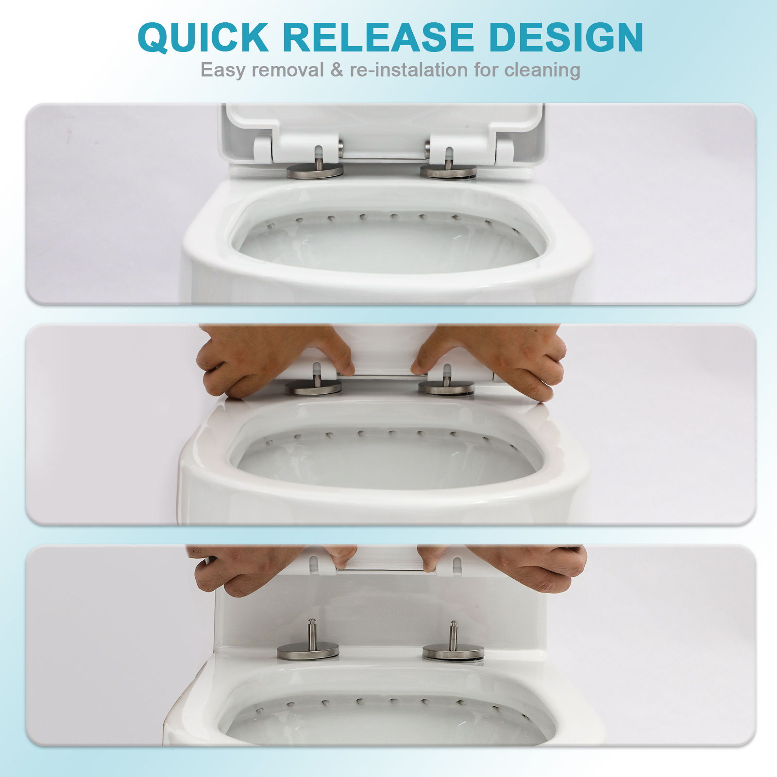 1 Piece Toilet For Bathroom, Dual Flush 1.1 / 1.6 Gpf, Soft Closing Seat - White