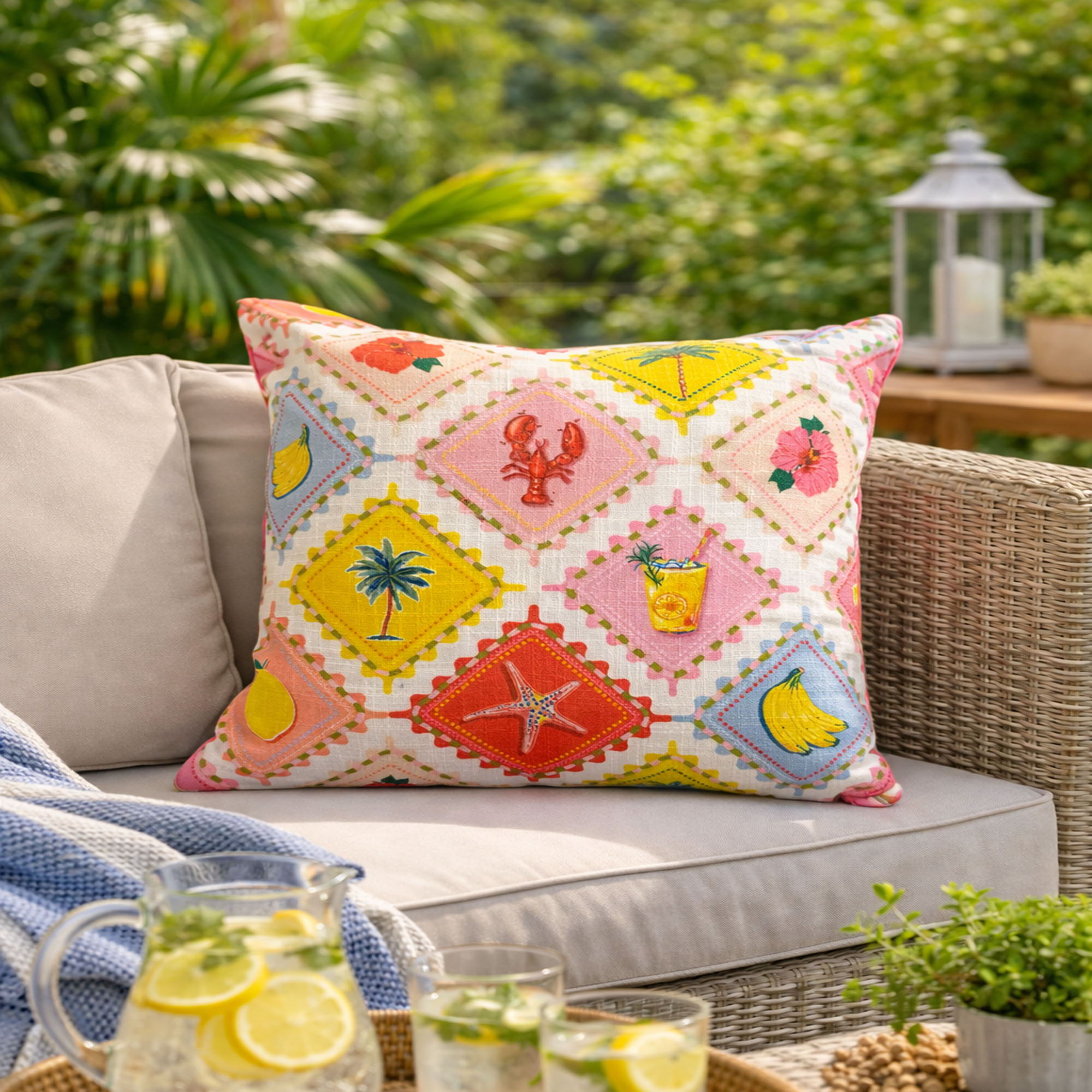 Outdoor Pillows, Weather Resistant (Set of 2) - Multi