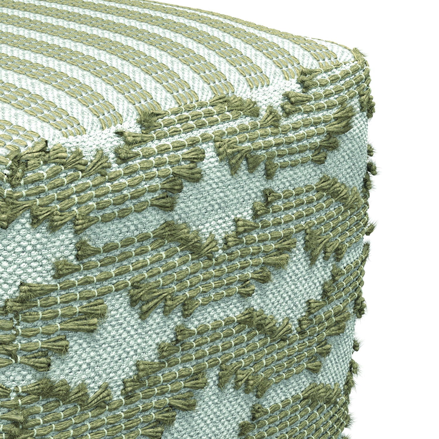 Rowan - Square Pouf Ottoman - Natural