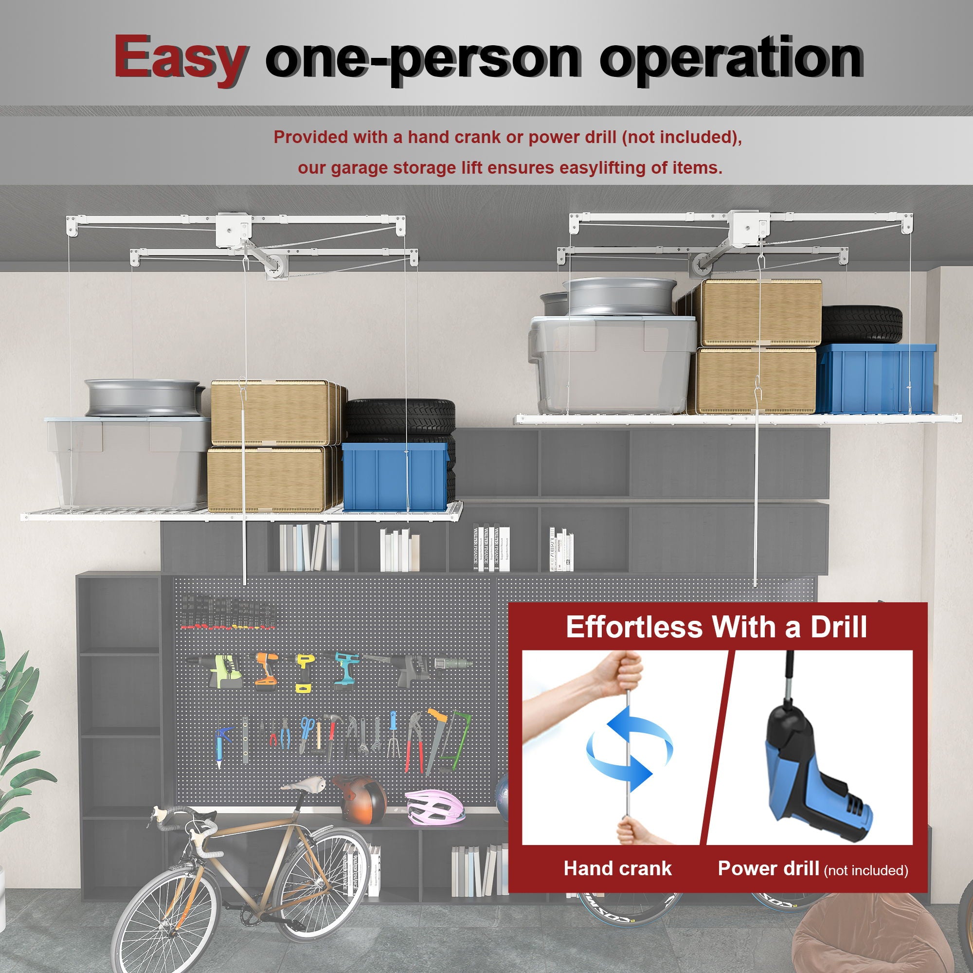 Overhead Garage Storage Rack