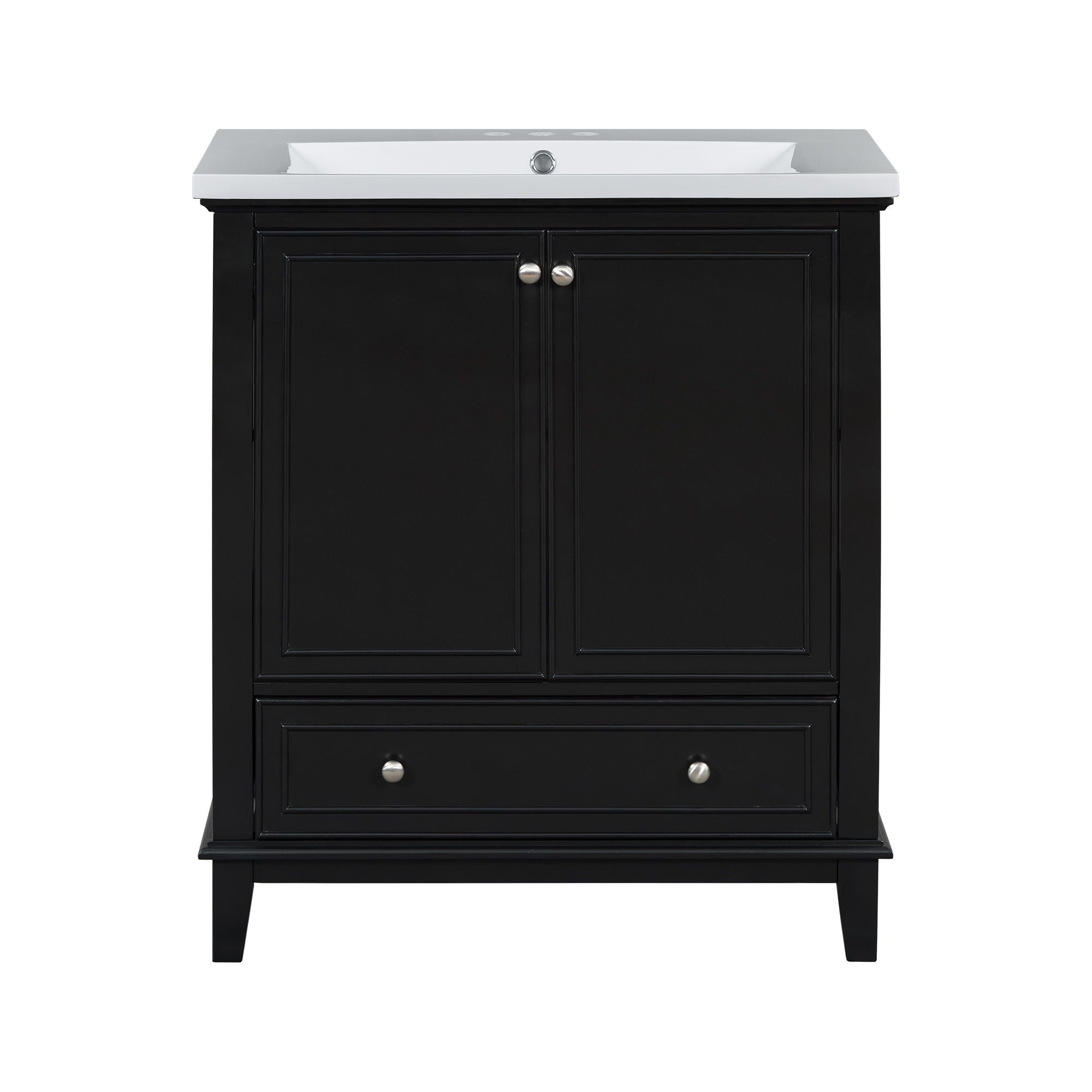 Modern Bathroom Vanity With Sink Combo, Multi Functional Cabinet With Doors And Drawer