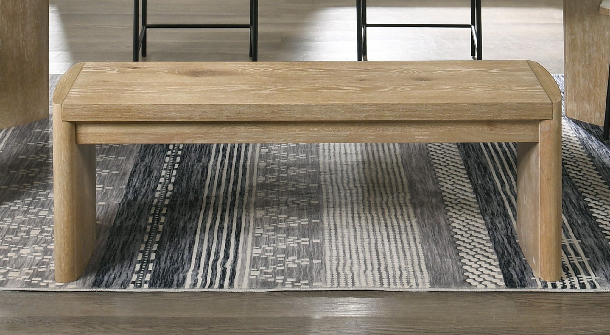 Magnus - Wide Dining Bench - Wooden Oak