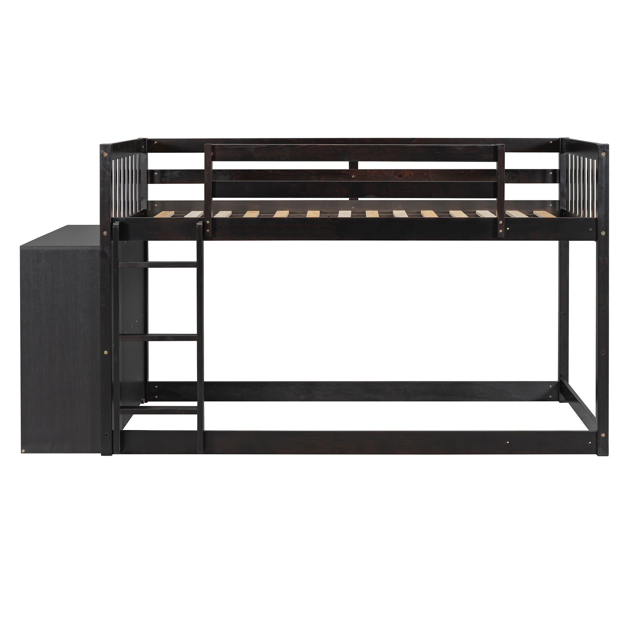 Bunk Bed With 4 Drawers And 3 Shelves