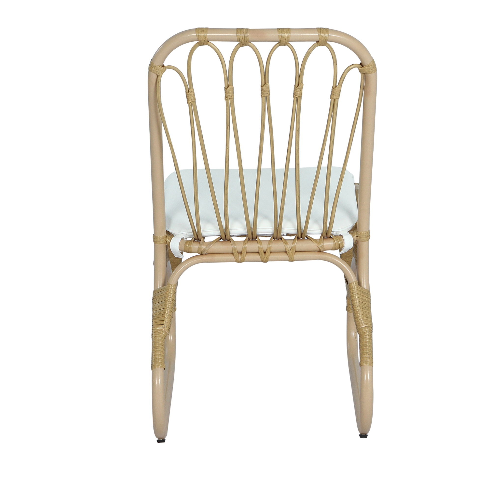 Outdoor Wicker Dining Chairs With Washable Cushion (Set of 2)