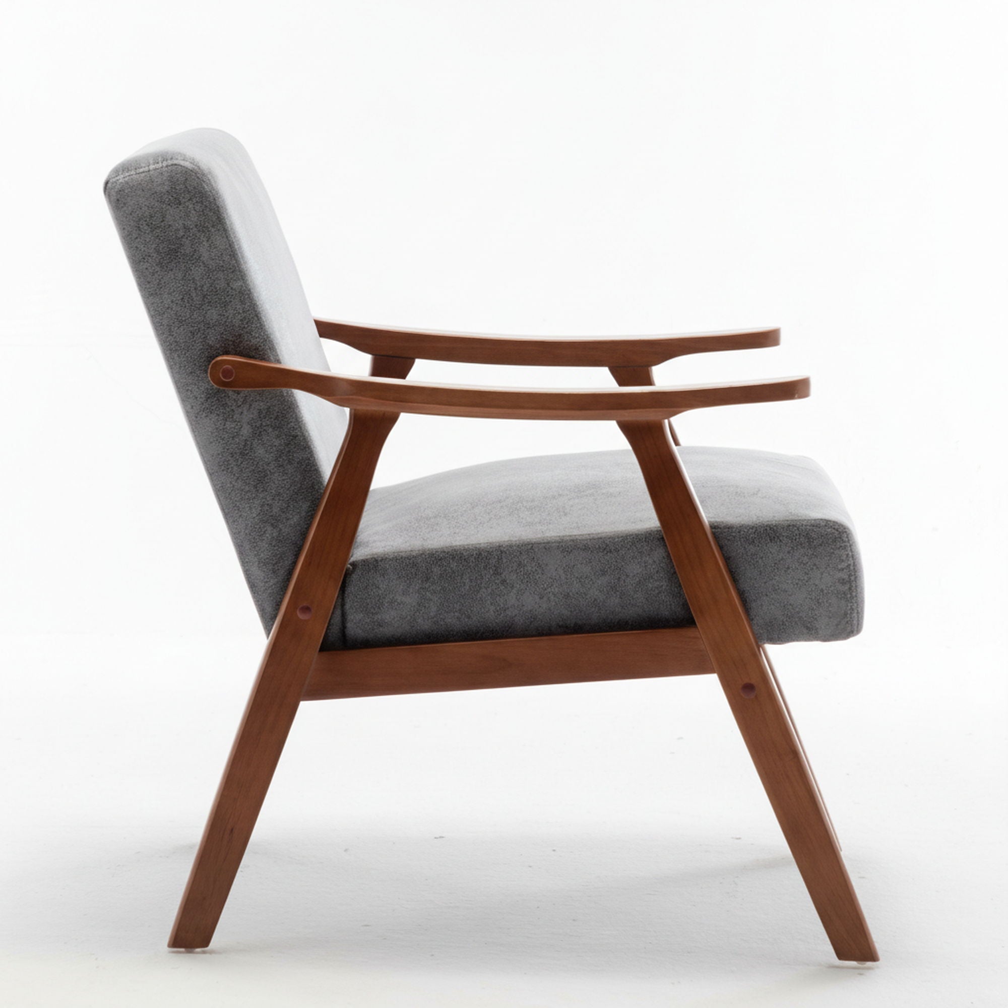 Accent Chair, Classic Mid Century Modern For Extra Seating
