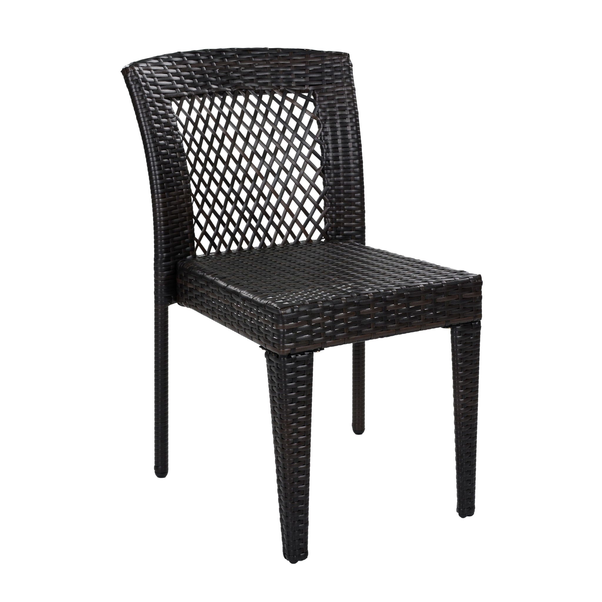 5 Piece Patio Dining Set With Chairs, Outdoor Furniture - Brown Multi / Light Teak