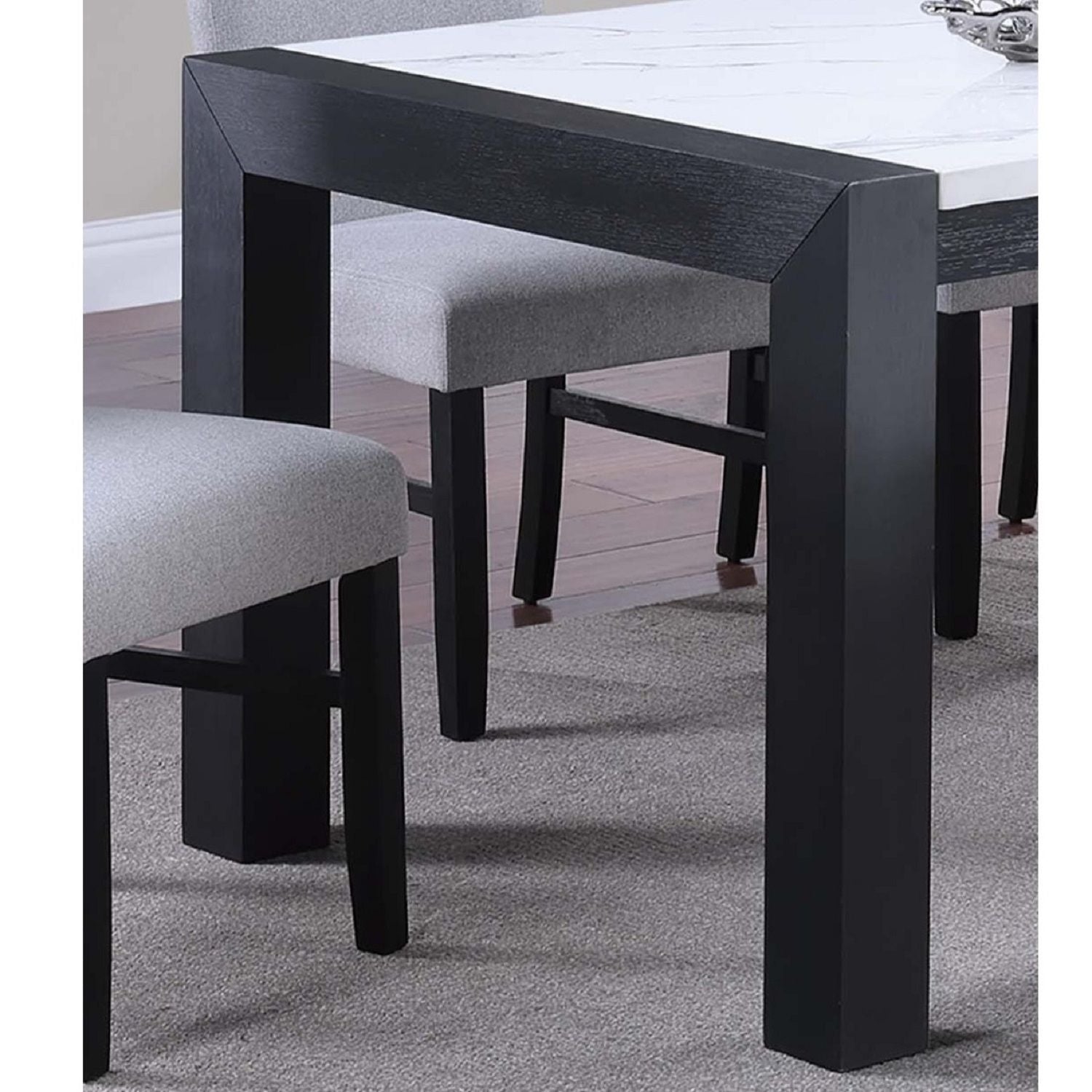 Dining Table - Charcoal / White / Charcoal
