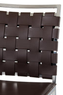 Shasta - Modern Brown Eco-Leather Bar Stool (Set of 2)