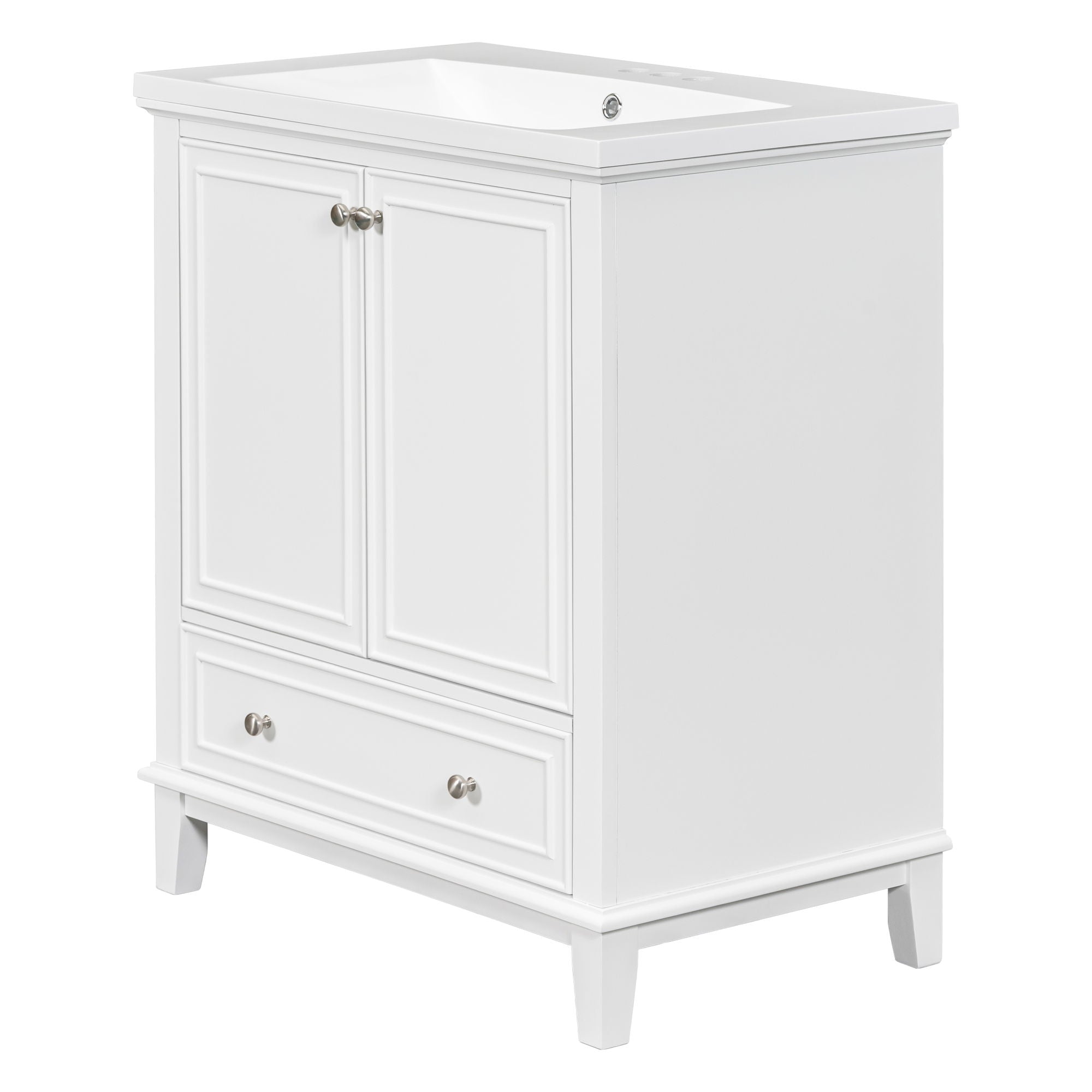 Modern Bathroom Vanity With Sink Combo, Multi Functional Cabinet With Doors And Drawer
