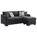 Storey Upholstered Sleeper Sectional Chaise Sofa Camel