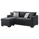 Storey Upholstered Sleeper Sectional Chaise Sofa Camel