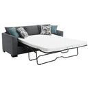 Storey Upholstered Sleeper Sectional Chaise Sofa Camel