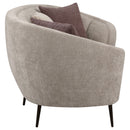Ellorie  Upholstered Curved Sofa Set Beige