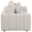 Burnett Chenille Upholstered Wide Arm Sofa Ivory