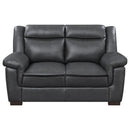 Arabella  Upholstered Padded Arm Sofa Set Grey