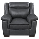 Arabella  Upholstered Padded Arm Sofa Set Grey