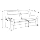 Arabella  Upholstered Padded Arm Sofa Set Grey