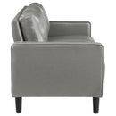 Ruth  Upholstered Track Arm Sofa Set Black