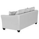Salizar  Upholstered Flared Arm Sofa Set Grey