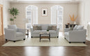 Salizar  Upholstered Flared Arm Sofa Set Grey