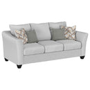 Salizar  Upholstered Flared Arm Sofa Set Grey